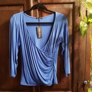 Rayon criss cross top NWT